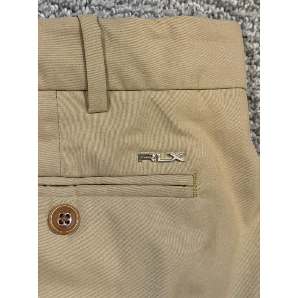 Ralph Lauren RLX Pants Mens 38x32 Khaki Tailored Fit Polyester Golf Dress Chino - Picture 5 of 7